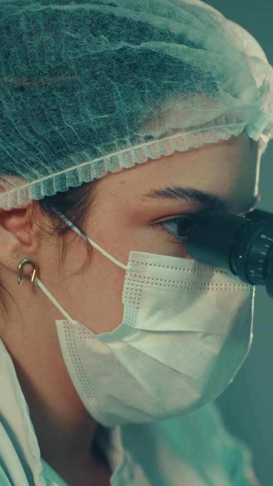 Acadêmica de Medicina da FIMCA em prática de laboratório